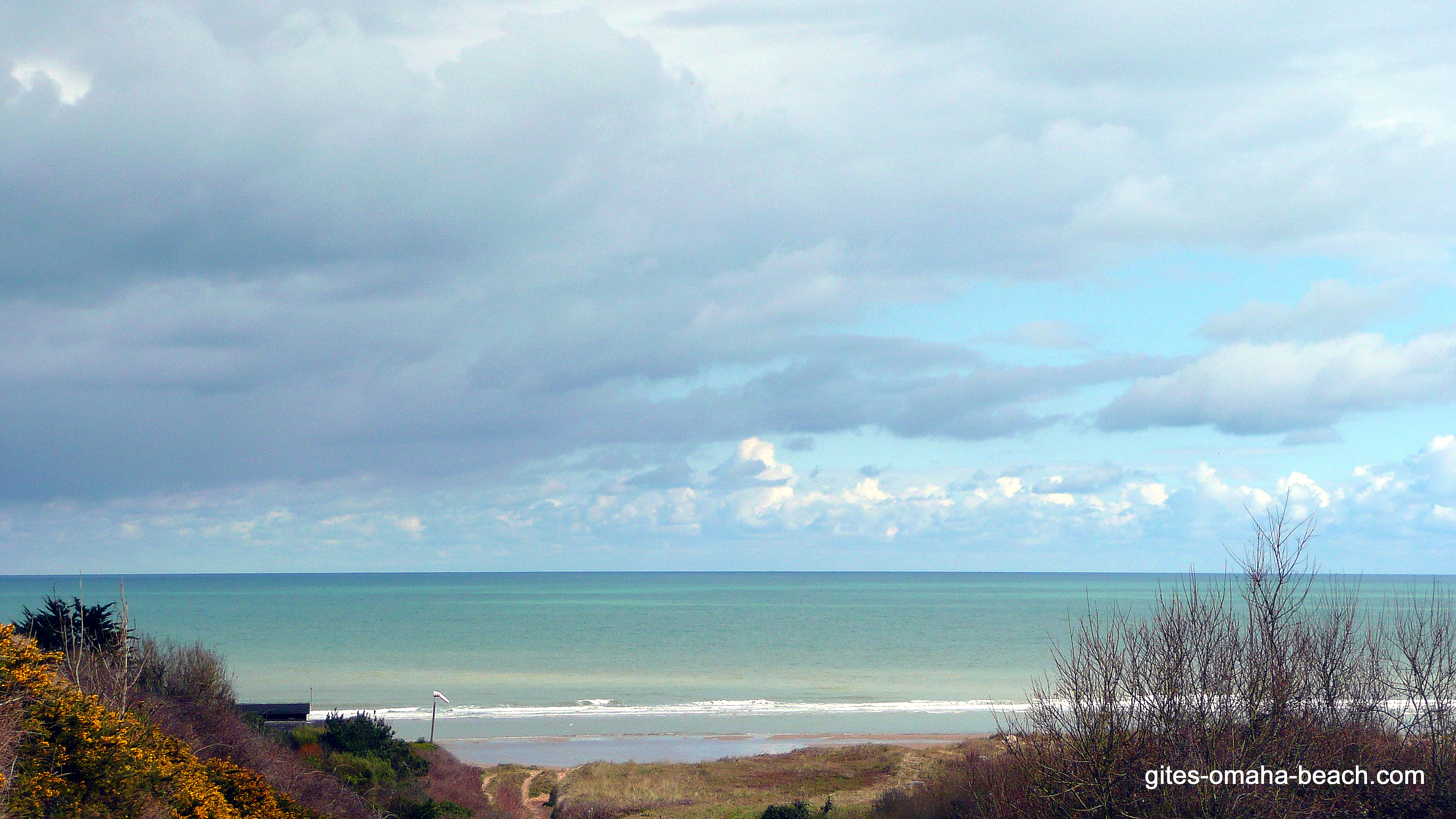 Colleville sur mer, la plage